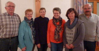 Die Vorstandschaft: Reinhard Etzold, Anette Monreal, Christine Etzold, Brigitte Busl, Birgit Müller, Hans Fuchs