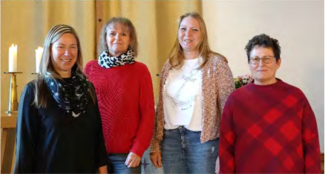 Kirchenvorstand Waldsassen: von links: Annette Spreitzer (Vertrauensfrau), Kathrin Dietz, Diana Männer, Ellen Dechentreiter