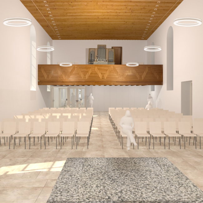 Entwurf Kirche innen